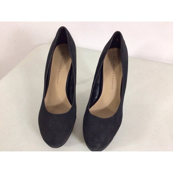 Lauren Conrad Suede Heels Platform Pumps Womens 9 - Picture 5 of 7